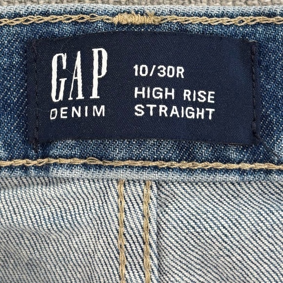 Gap Women's High Rise Straight Jeans Size 10/30R 28" - Picture 6 of 8